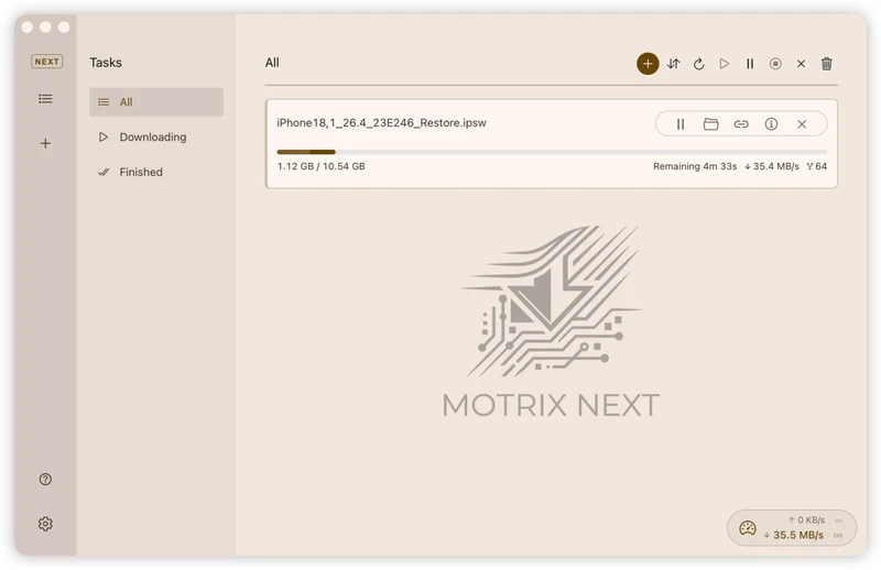 效率工具推荐｜Motrix Next 下载管理工具：多协议任务管理与轻量化体验